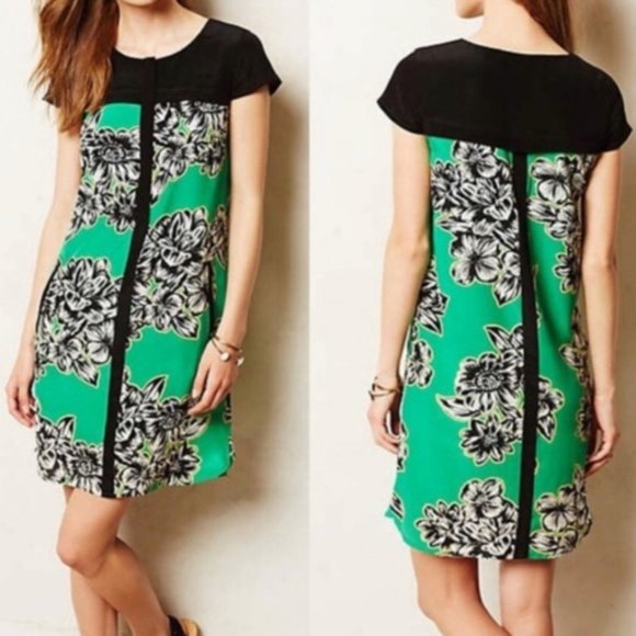 Anthropologie Dresses & Skirts - Maeve Ayame Silk Floral Dress